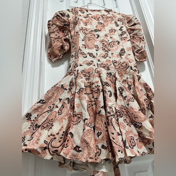 HEMANT AND NANDITA Luana Cape Mini Dress in White - Picture 8 of 8